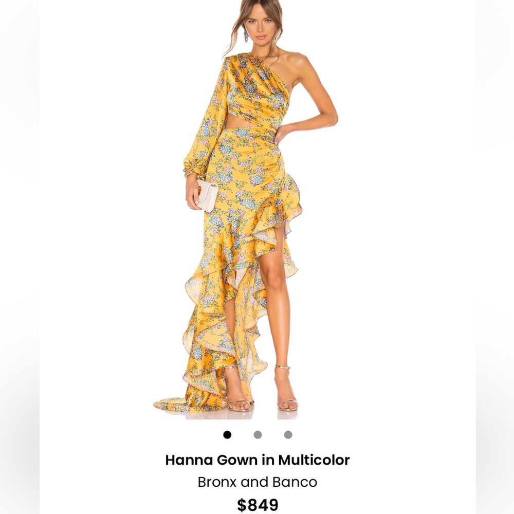 Bronx and Banco Multicolor Floral Ruffle Dress